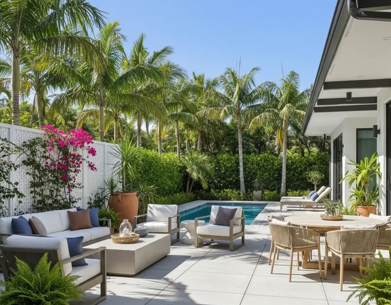 Elegant Concrete Pool Deck Patio in Hollywood, FL