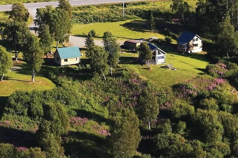 Cook Inlet Cabins Arial View