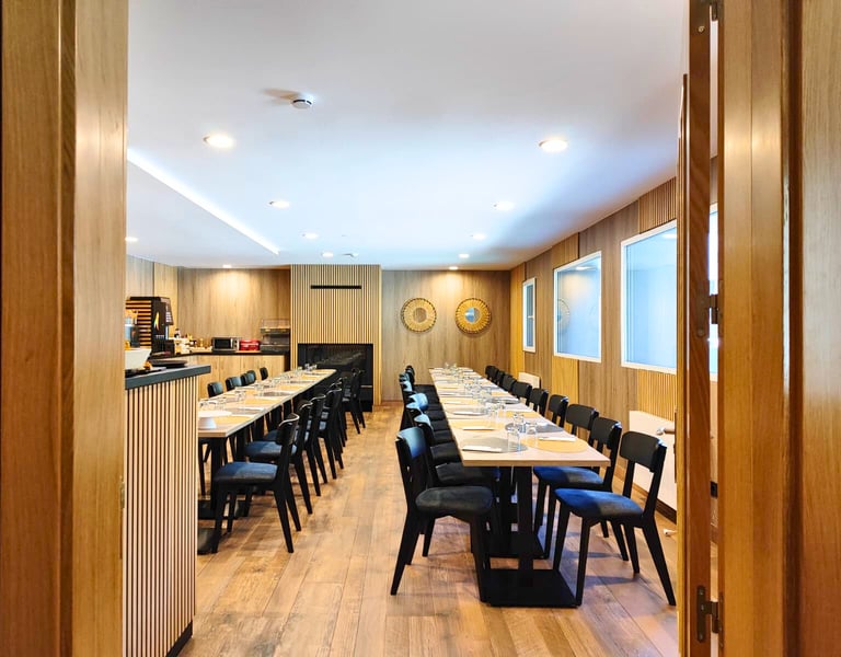 Restaurante del Hotel Focus en el Pas de la Casa, Andorra. En los Pirineos