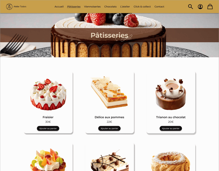 Atelier Tudors - Page Produits