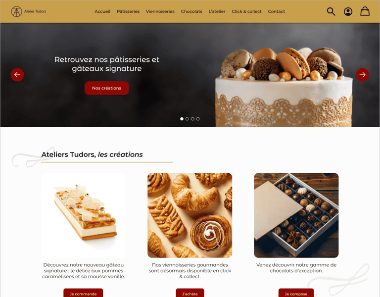 Atelier Tudors - Page Accueil