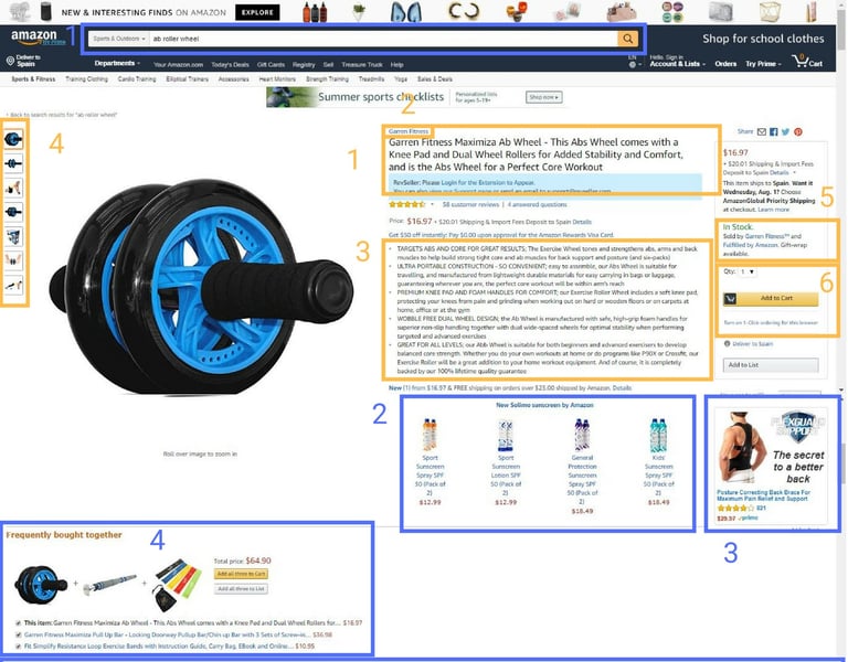 SEM SEM Amazon Bullet points amazon Amazon content + A+ amazon