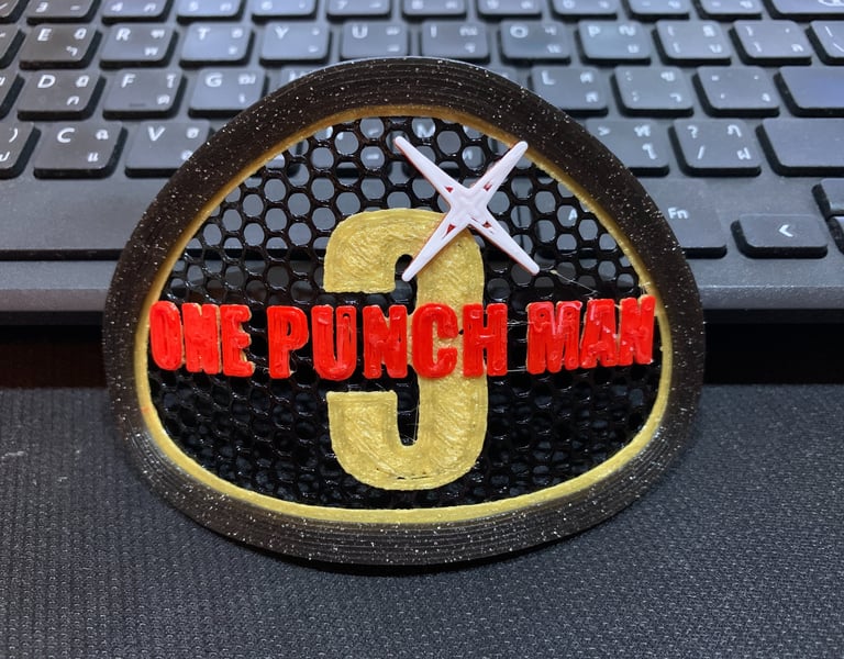 Multicolor One Punch Man (Manga) Decoration for Flo mask