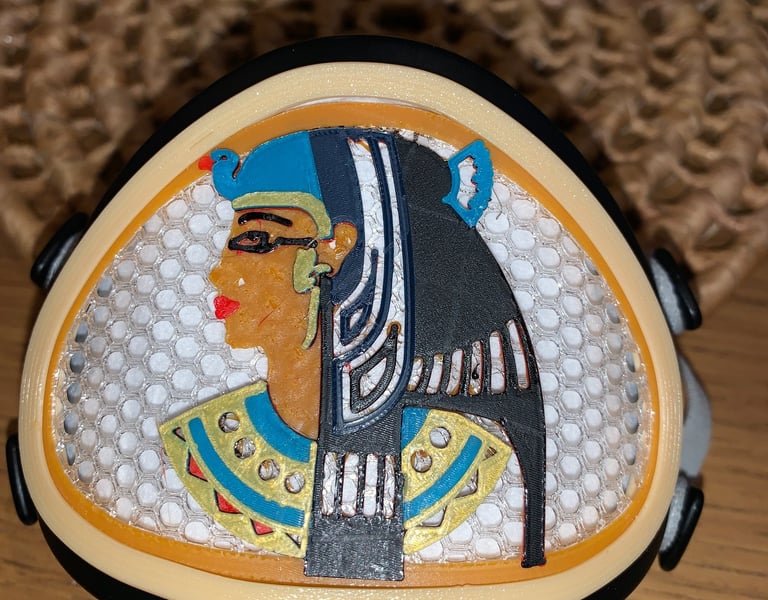 Multicolor Cleopatra Decoration for Flo mask
