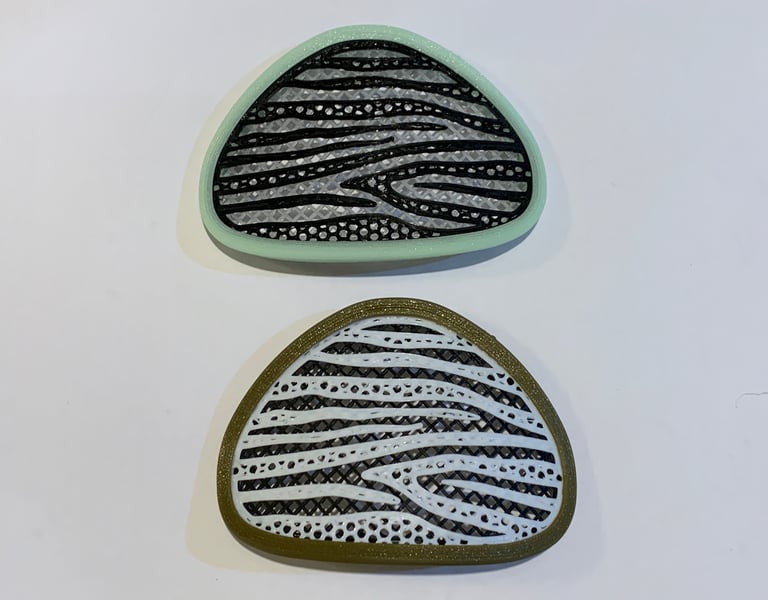 Zebra stripes decoration for Flo mask