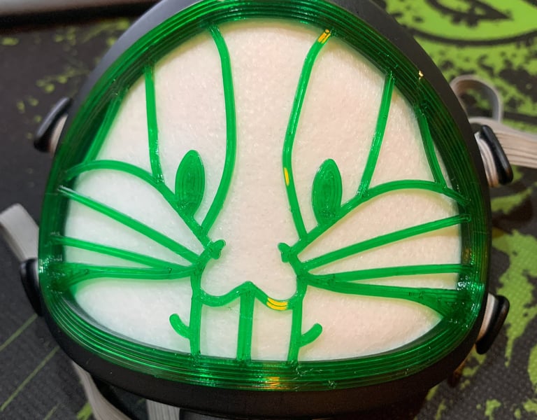 flo-66: Flomask with Bugs Bunny decoration