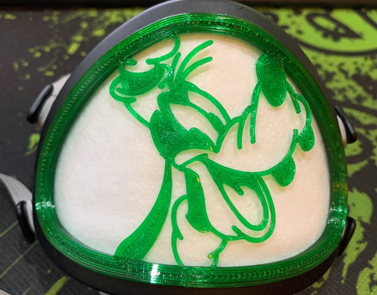 flo-65: Flomask with Goofy decoration