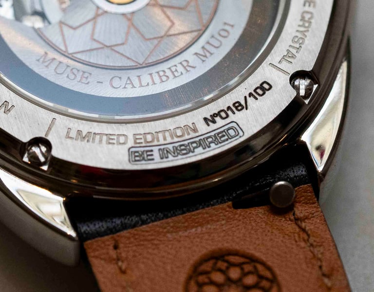 Détail de l'édition limitée et du texte personnalisé