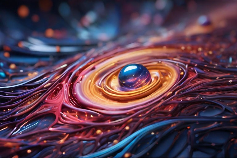 neuronas surgen de una esfera brillante