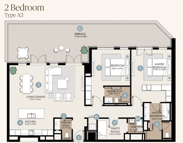 nawayef park views 2 bedroom houses