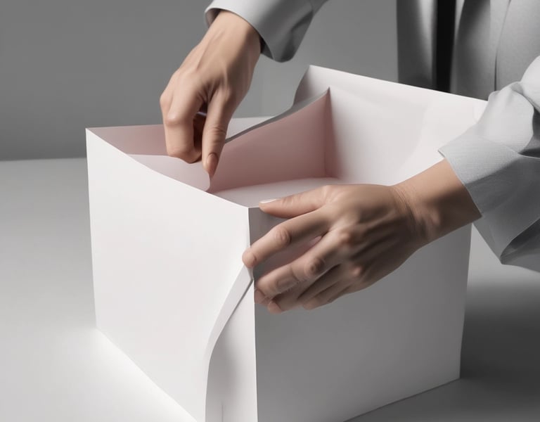 A person is putting a piece of paper into a ballot box