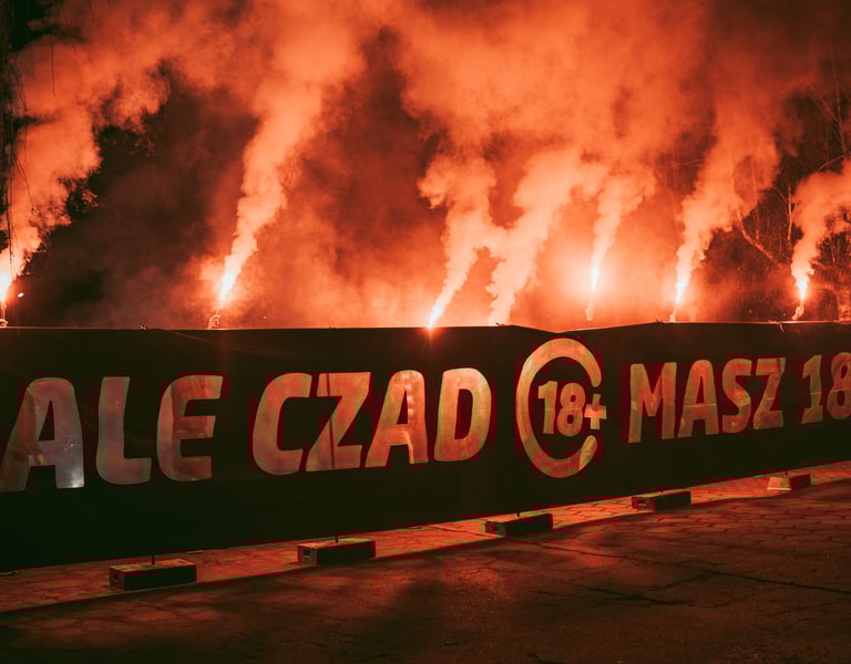 prezent dla niego na osiemnastke baner 18 lat pirotechnika