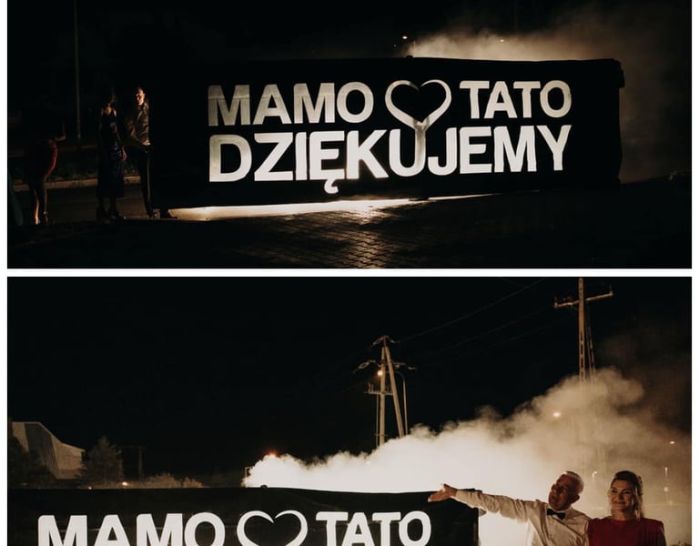 podziękowania dla rodziców mamo tato pirofolie