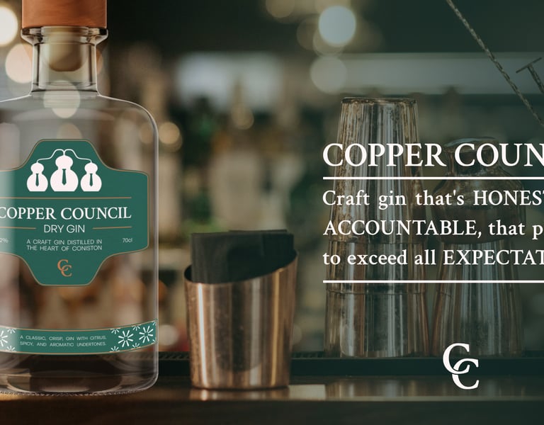 Advertisement for Copper Council Gin