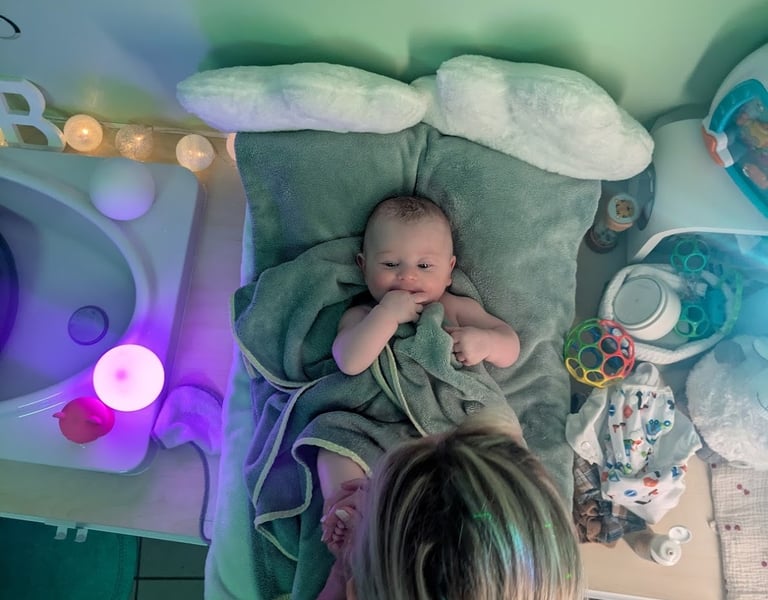 bébé détendu