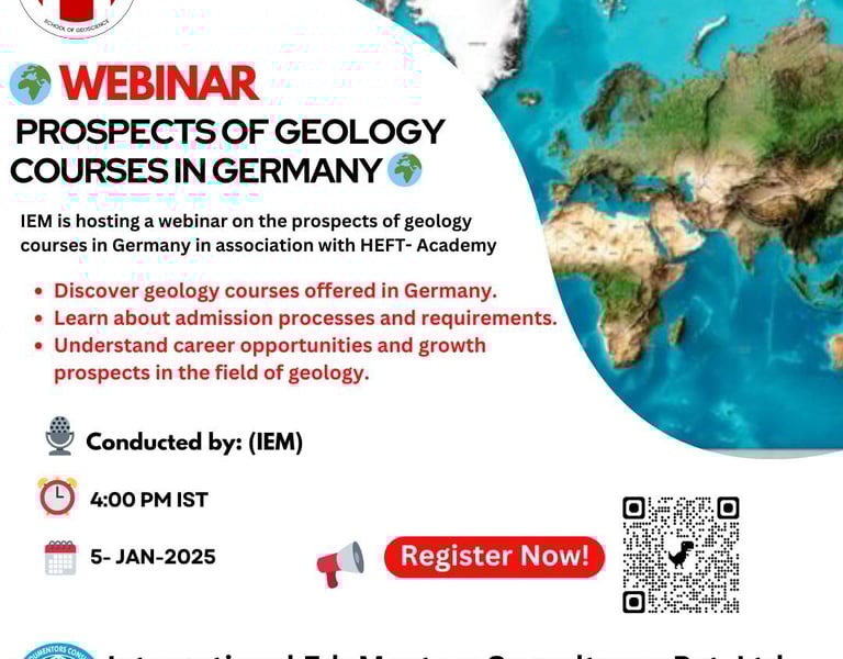 geology courses in Germany in collaboration with Internatioonal EduMentors Consultancy 