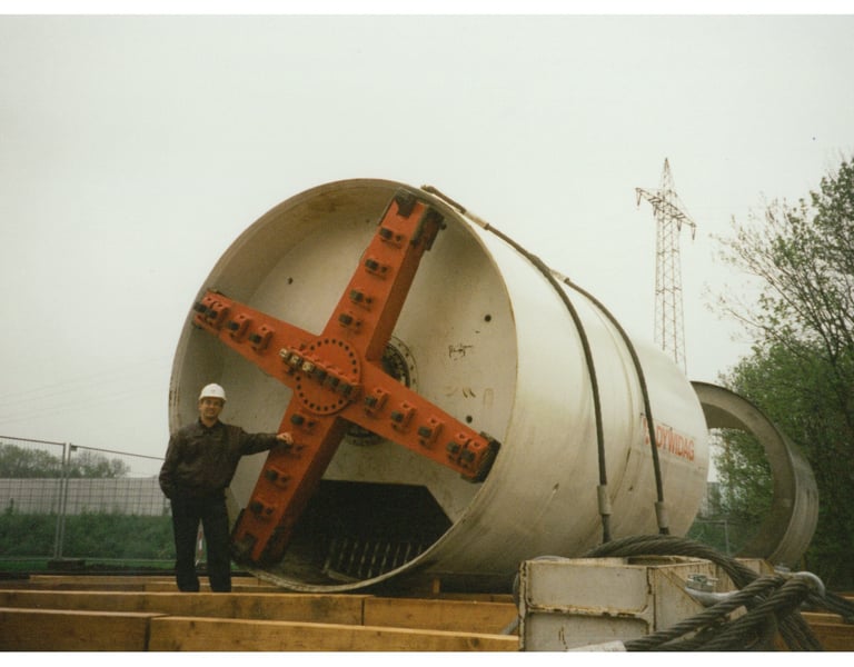 Herrenkecht slurry shield S-36 before use on the Grashofstrasse sewer