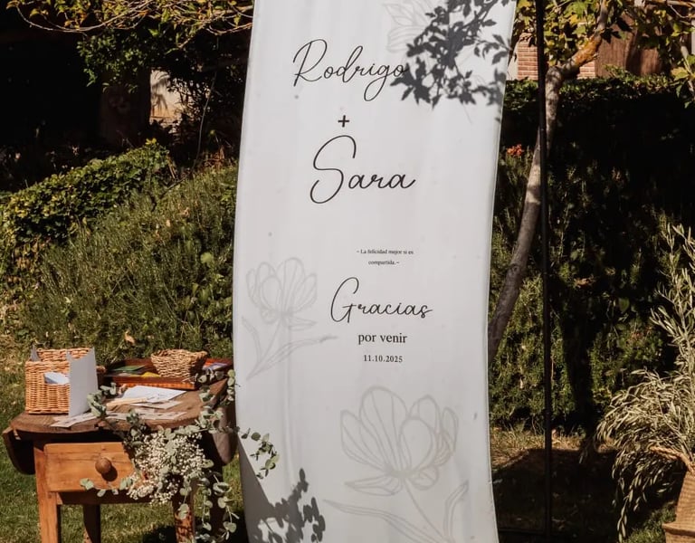 cartel de bienvenida bodas toledo