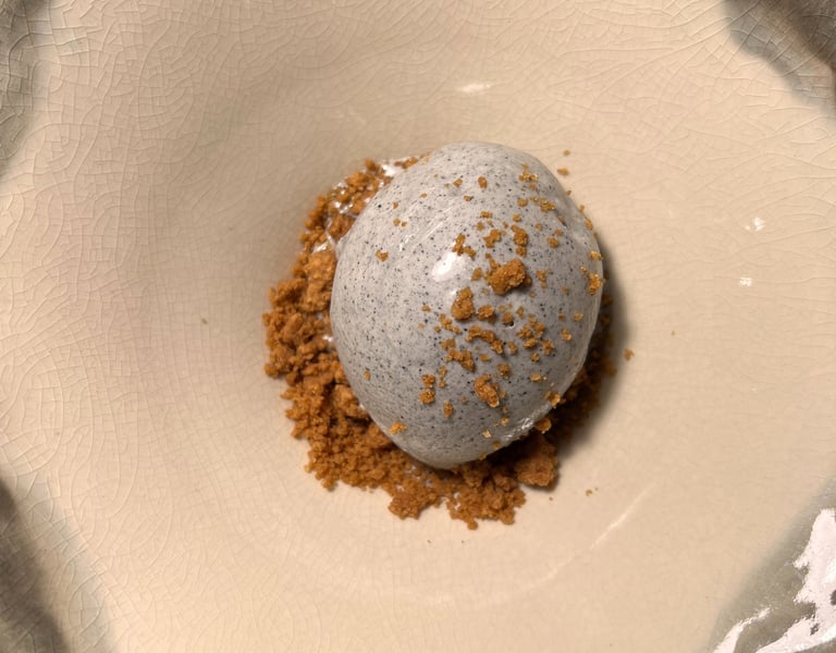 Crème glacée sésame noir