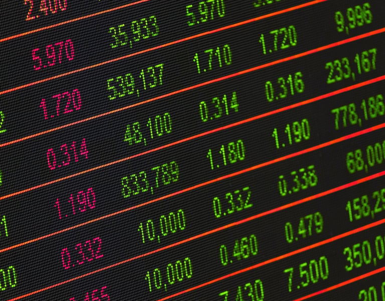 stock market investment numbers represent blog post about gold ira role in volatile markets
