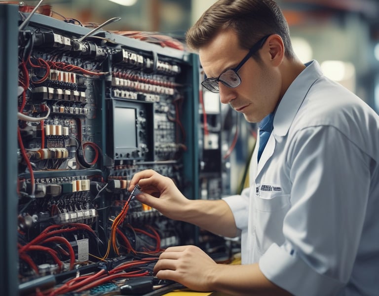 a man riding a skateboard down a street next to tall buildings