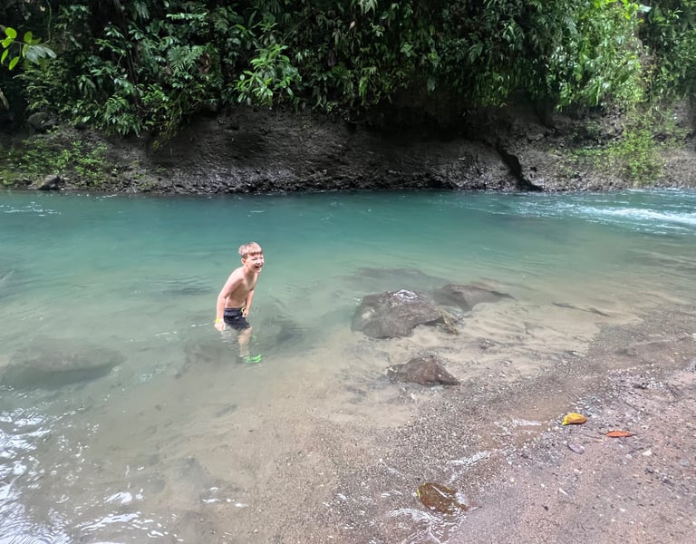 la fortuna waterfall in august 