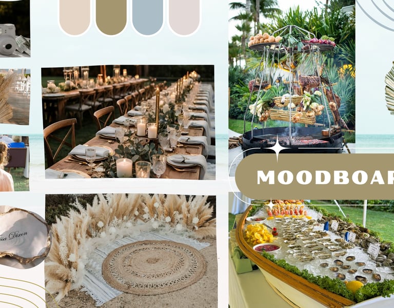 Moodboard wedding planner playa