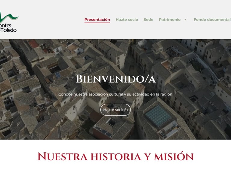 web Asociación Cultural Montes de Toledo