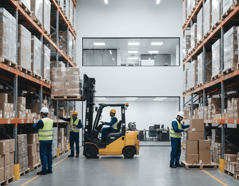 Gestión de inventarios y operaciones industriales para cumplimiento fiscal empresarial.