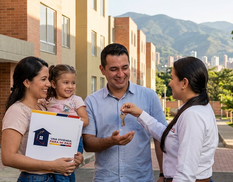 Familia recibe las llaves de su nueva vivienda