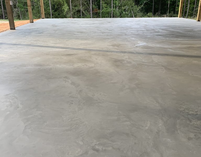 Large concrete slab installation in Navarre FL for residential or outdoor space