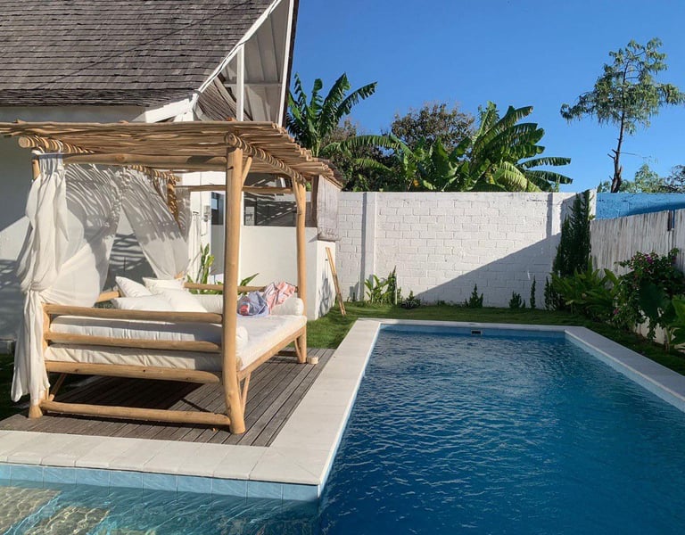 Private pool villa in Kerobokan Bali with tropical design