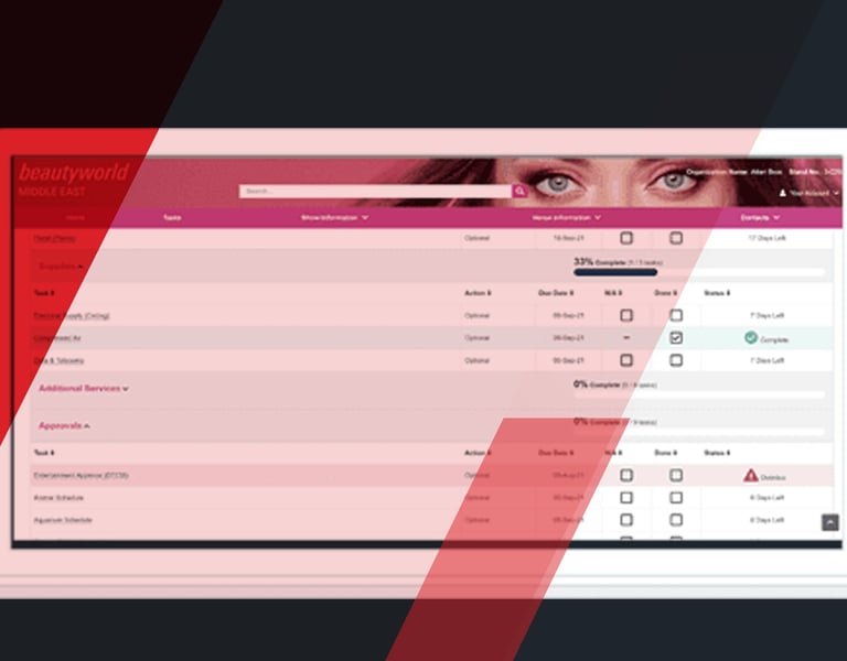 Task Management | Exhibitor Registration Manual | Info Salons