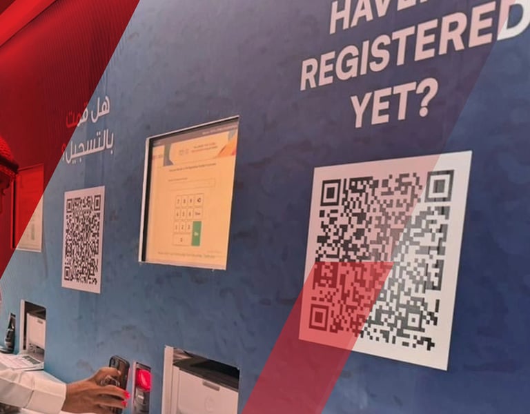 Register Online via QR Code | Onsite Registration Systems | Info Salons