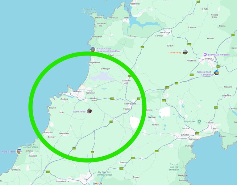 map of area with cover