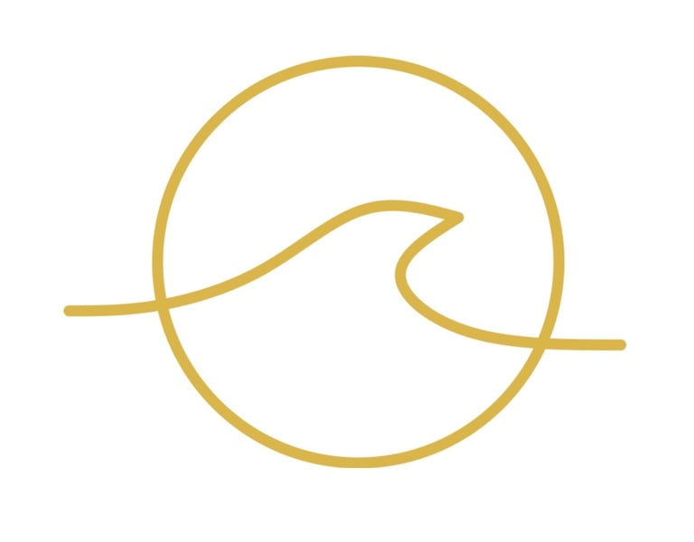 Alive logo in gold-yellow for Alive Productions