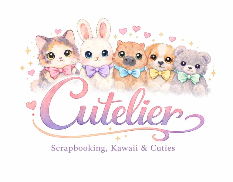 Cutelier logo – scrapbooking kits, kawaii accessories and cute stationery