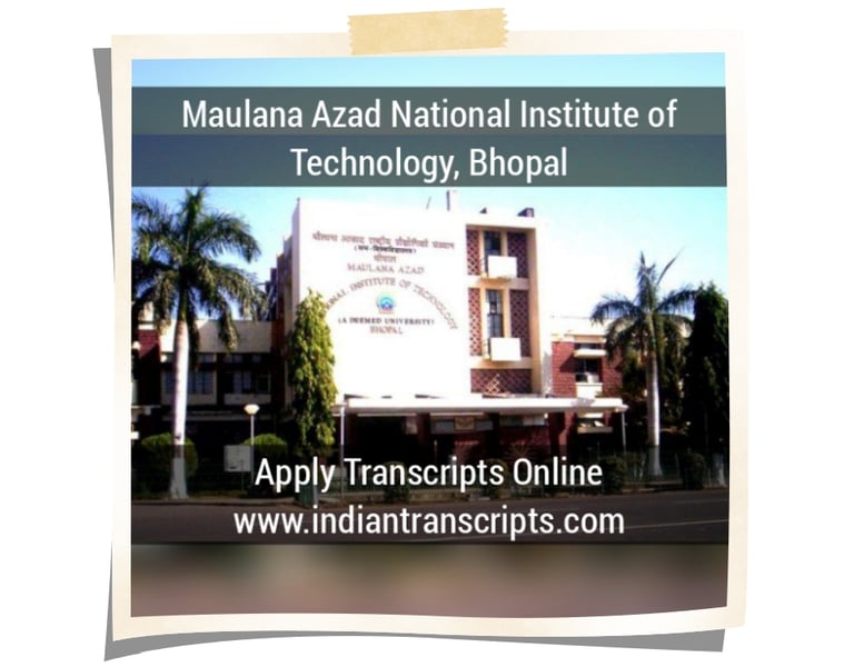Maulana Azad National Institute of Technology Transcript Online