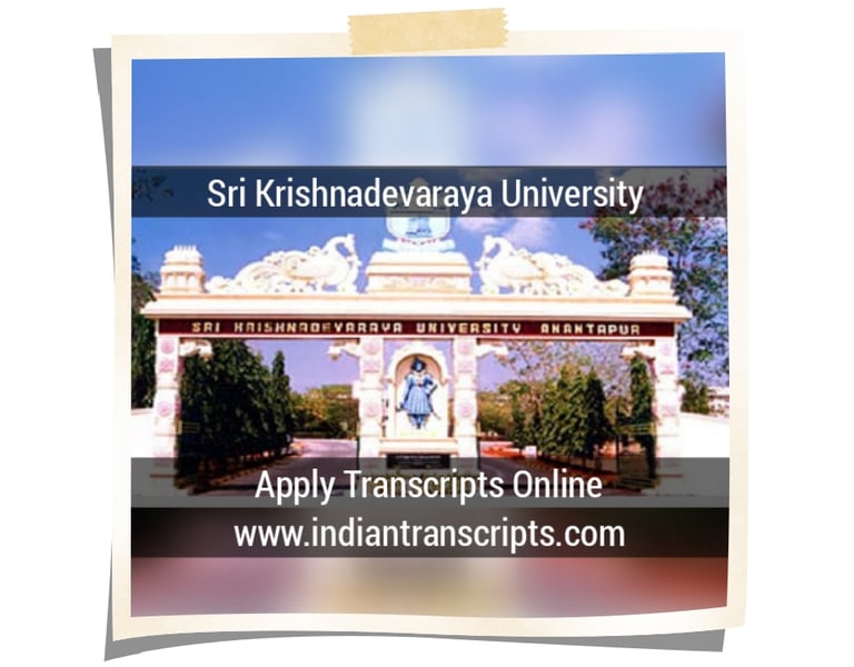 Sri Krishnadevaraya University Transcript Online