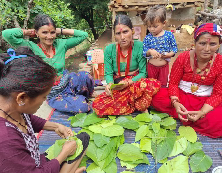 Mountain women encountered during an adventure trip in Nepal’s Dailekh district