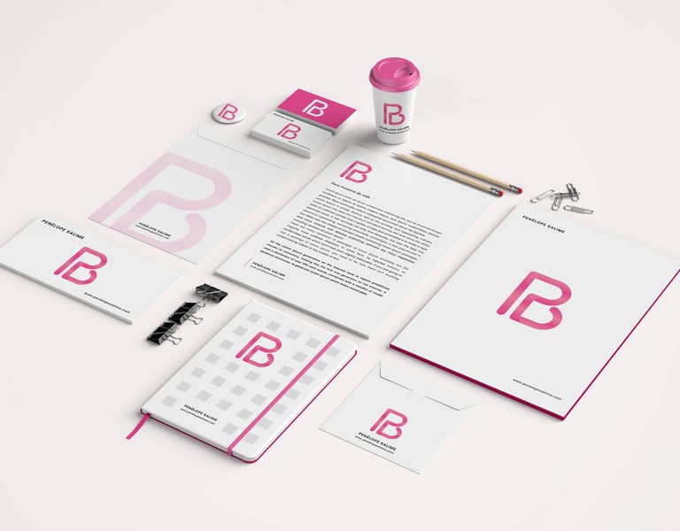 Diseño de papeleria corporativa en Madrid - Penelope Salime