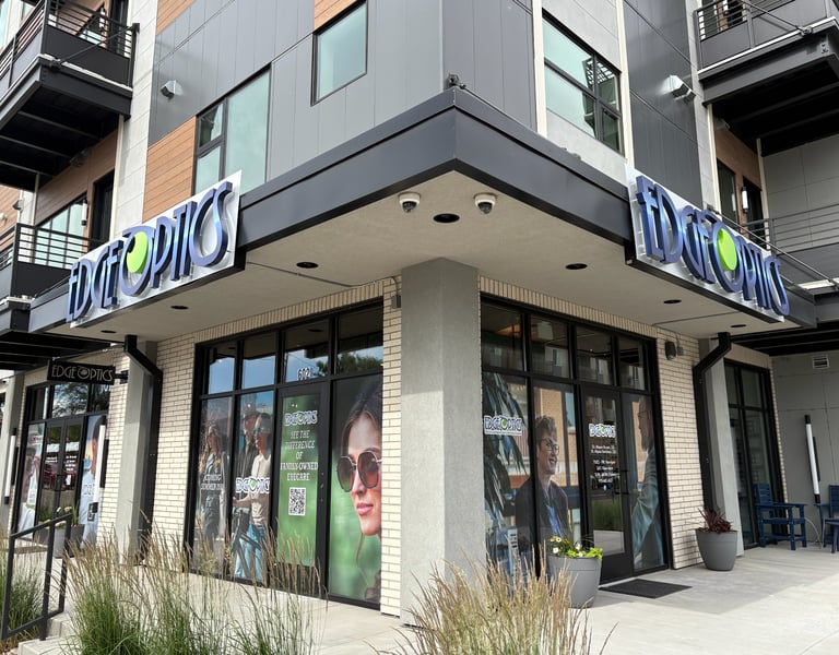 Exterior of Edge Optics Loveland, modern optical office