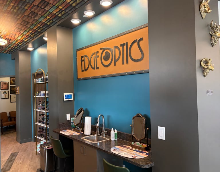 Our Contact Lens station inside our New Loveland Office