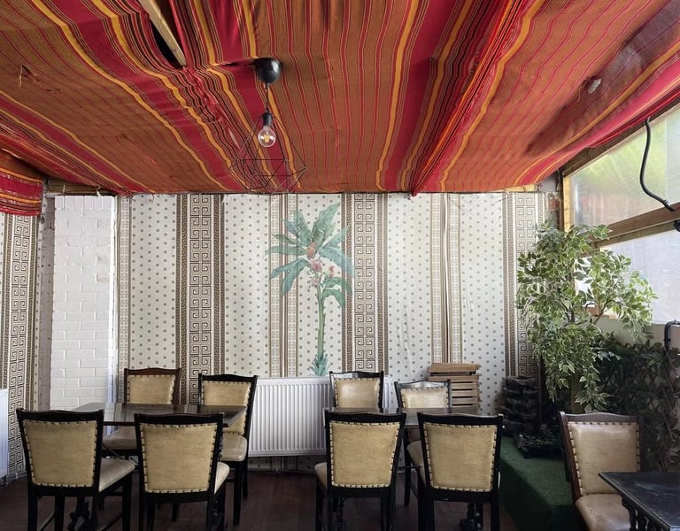 Somali restaurant interior Kentish Town London