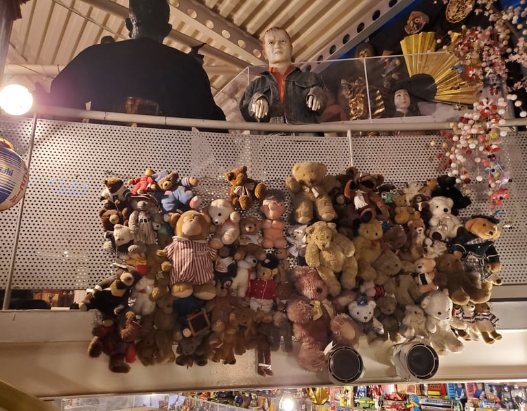 Collection of teddy bears at Museum 