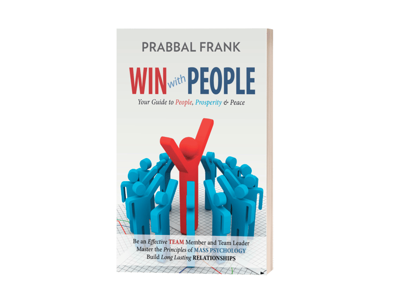 Cover image of book authored by Dr. Prabal entitled "Win with People."