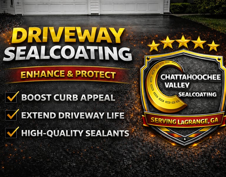 Professional Driveway Sealcoating in LaGrange, GA | Enhance Curb Appeal & Protect Your Asphalt