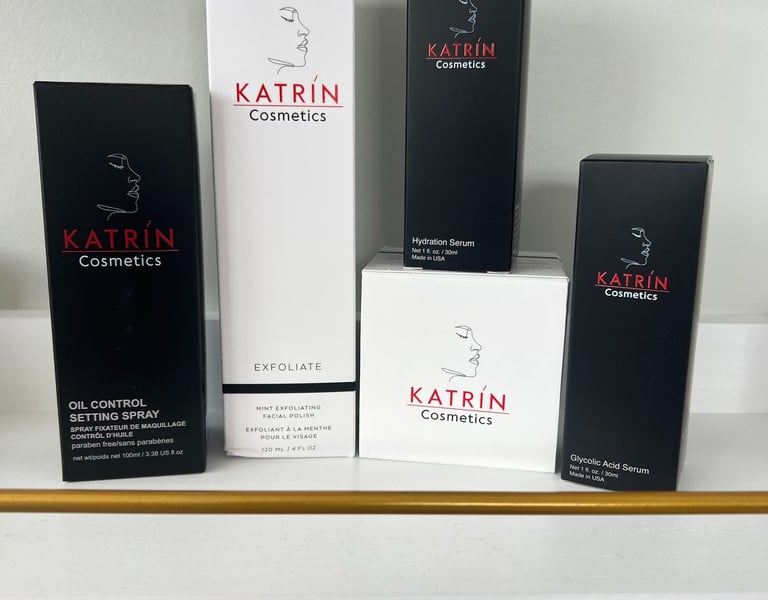 Professional medical-grade skincare products at Katrin Beauty Studio Sausalito.