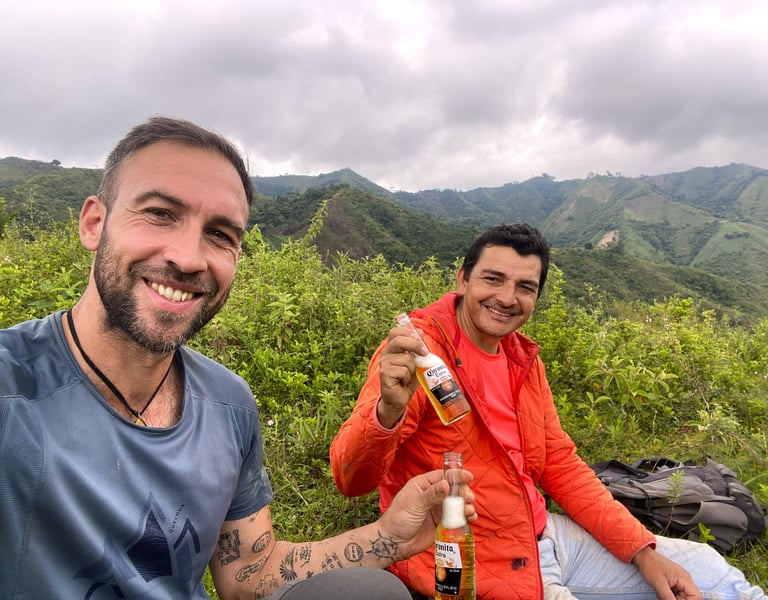 Momento compartido en amistad con Edwin