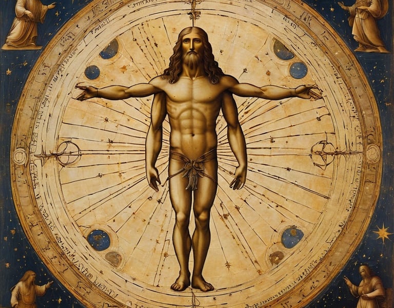 man is a map of psychic energy corresponding to different planets in astrology